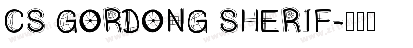 CS GORDONG SHERIF字体转换